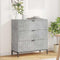vidaXL Sideboard Concrete grey 79.5 x 33 x 82 cm Engineered wood