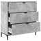 vidaXL Sideboard Concrete grey 79.5 x 33 x 82 cm Engineered wood