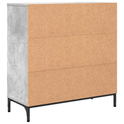 vidaXL Sideboard Concrete grey 79.5 x 33 x 82 cm Engineered wood