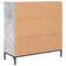 vidaXL Sideboard Concrete grey 79.5 x 33 x 82 cm Engineered wood