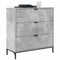 vidaXL Sideboard Concrete grey 79.5 x 33 x 82 cm Engineered wood