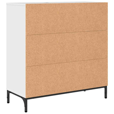vidaXL Sideboard High gloss white 79.5 x 33 x 82 cm Engineered wood
