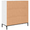 vidaXL Sideboard High gloss white 79.5 x 33 x 82 cm Engineered wood