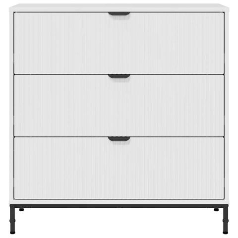 vidaXL Sideboard High gloss white 79.5 x 33 x 82 cm Engineered wood