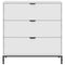vidaXL Sideboard High gloss white 79.5 x 33 x 82 cm Engineered wood