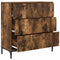 vidaXL Sideboard Smoked oak 79.5 x 33 x 82 cm Engineered wood