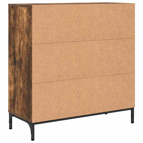 vidaXL Sideboard Smoked oak 79.5 x 33 x 82 cm Engineered wood