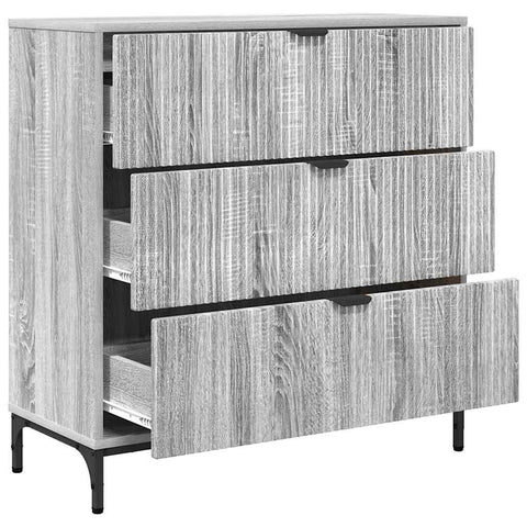 vidaXL Sideboard Grey sonoma 79.5 x 33 x 82 cm Engineered wood