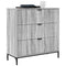 vidaXL Sideboard Grey sonoma 79.5 x 33 x 82 cm Engineered wood