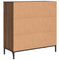 vidaXL Sideboard Brown oak 79.5 x 33 x 82 cm Engineered wood