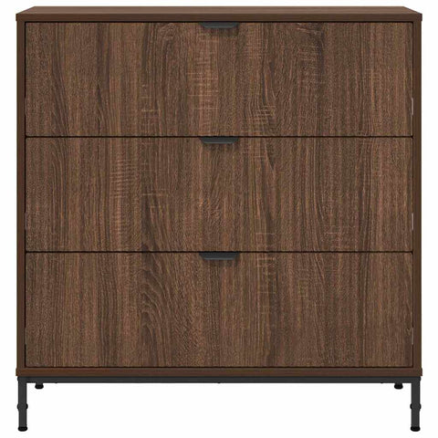 vidaXL Sideboard Brown oak 79.5 x 33 x 82 cm Engineered wood