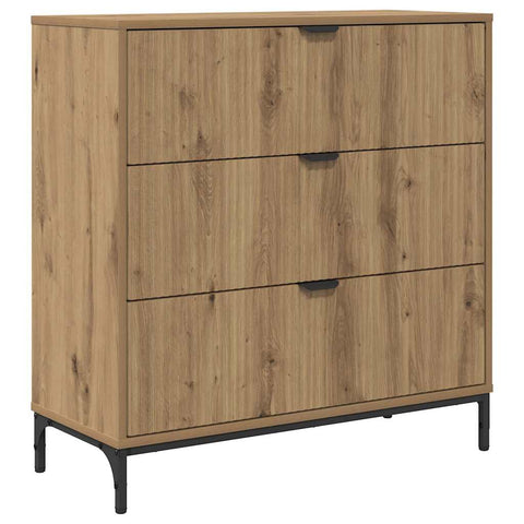 vidaXL Sideboard Artisan oak 79.5 x 33 x 82 cm Engineered wood