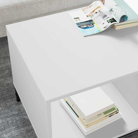 vidaXL Coffee Table White 90 x 49 x 46 cm Engineered wood