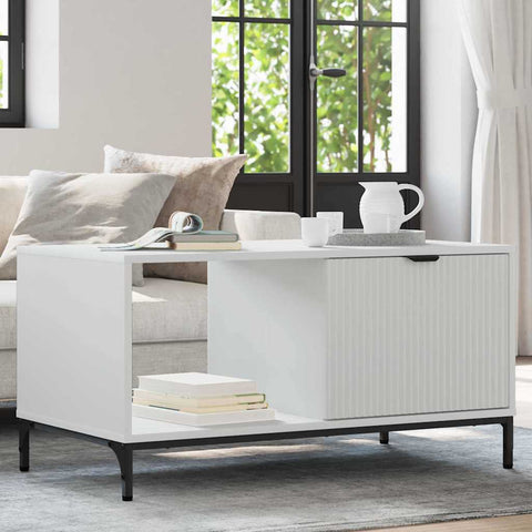 vidaXL Coffee Table White 90 x 49 x 46 cm Engineered wood