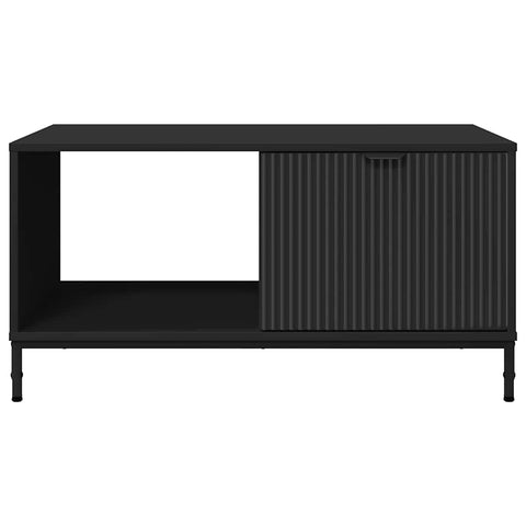 vidaXL Coffee Table Black 90 x 49 x 46 cm Engineered wood