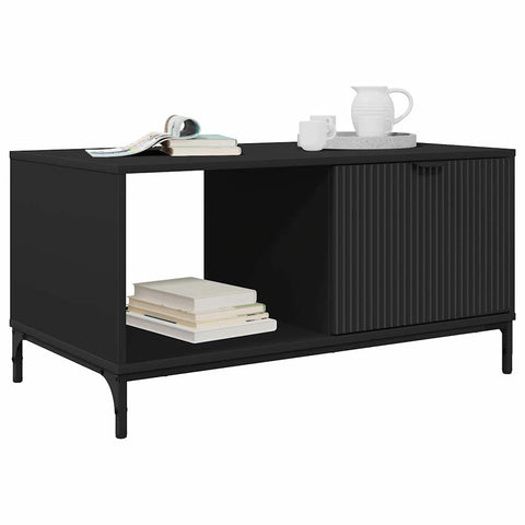 vidaXL Coffee Table Black 90 x 49 x 46 cm Engineered wood