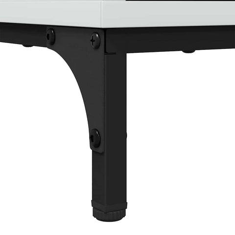 vidaXL Coffee Table High gloss white 90 x 49 x 46 cm Engineered wood