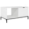 vidaXL Coffee Table High gloss white 90 x 49 x 46 cm Engineered wood