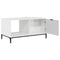 vidaXL Coffee Table High gloss white 90 x 49 x 46 cm Engineered wood