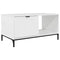 vidaXL Coffee Table High gloss white 90 x 49 x 46 cm Engineered wood