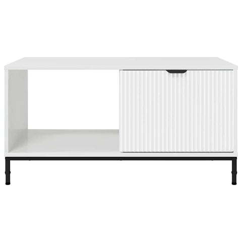 vidaXL Coffee Table High gloss white 90 x 49 x 46 cm Engineered wood