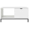 vidaXL Coffee Table High gloss white 90 x 49 x 46 cm Engineered wood