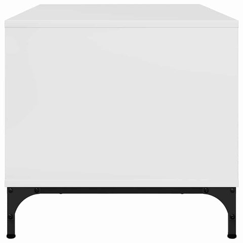 vidaXL Coffee Table High gloss white 90 x 49 x 46 cm Engineered wood