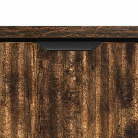 vidaXL Coffee Table Smoked oak 90 x 49 x 46 cm Engineered wood