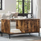 vidaXL Coffee Table Smoked oak 90 x 49 x 46 cm Engineered wood