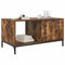 vidaXL Coffee Table Smoked oak 90 x 49 x 46 cm Engineered wood