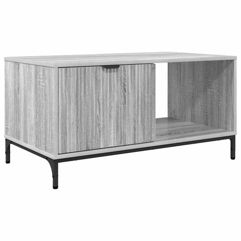 vidaXL Coffee Table Grey sonoma 90 x 49 x 46 cm Engineered wood