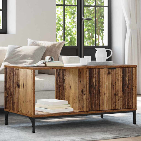 vidaXL Coffee Table Old wood 90 x 49 x 46 cm Engineered wood