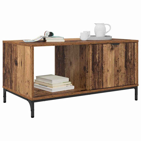 vidaXL Coffee Table Old wood 90 x 49 x 46 cm Engineered wood