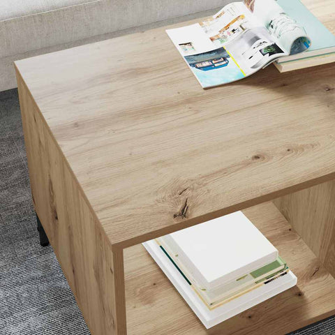 vidaXL Coffee Table Artisan oak 90 x 49 x 46 cm Engineered wood