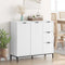 vidaXL Sideboard with Drawer White 89.5 x 33 x 82 cm Engineered wood