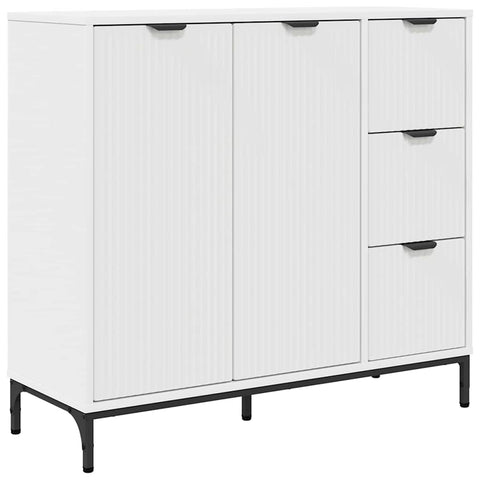 vidaXL Sideboard with Drawer White 89.5 x 33 x 82 cm Engineered wood