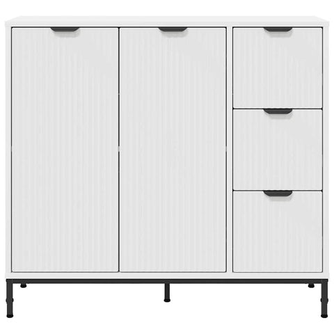 vidaXL Sideboard with Drawer White 89.5 x 33 x 82 cm Engineered wood