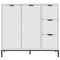 vidaXL Sideboard with Drawer White 89.5 x 33 x 82 cm Engineered wood