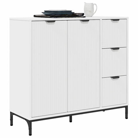 vidaXL Sideboard with Drawer White 89.5 x 33 x 82 cm Engineered wood
