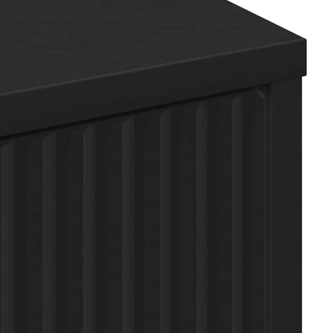 vidaXL Sideboard with Drawer Black 89.5 x 33 x 82 cm Engineered wood