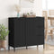 vidaXL Sideboard with Drawer Black 89.5 x 33 x 82 cm Engineered wood