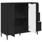 vidaXL Sideboard with Drawer Black 89.5 x 33 x 82 cm Engineered wood