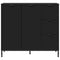 vidaXL Sideboard with Drawer Black 89.5 x 33 x 82 cm Engineered wood