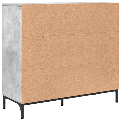 vidaXL Sideboard Concrete grey 89.5 x 33 x 82 cm Engineered wood