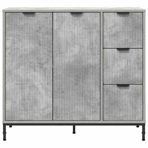 vidaXL Sideboard Concrete grey 89.5 x 33 x 82 cm Engineered wood