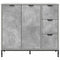 vidaXL Sideboard Concrete grey 89.5 x 33 x 82 cm Engineered wood