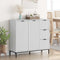 vidaXL Sideboard High gloss white 89.5 x 33 x 82 cm Engineered wood