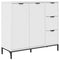 vidaXL Sideboard High gloss white 89.5 x 33 x 82 cm Engineered wood