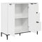 vidaXL Sideboard High gloss white 89.5 x 33 x 82 cm Engineered wood