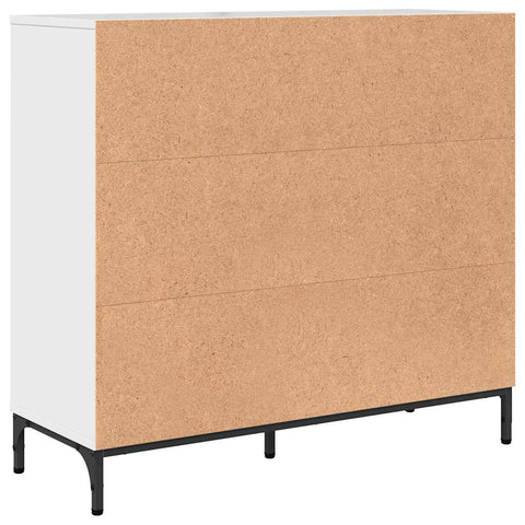 vidaXL Sideboard High gloss white 89.5 x 33 x 82 cm Engineered wood